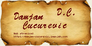 Damjan Cucurević vizit kartica